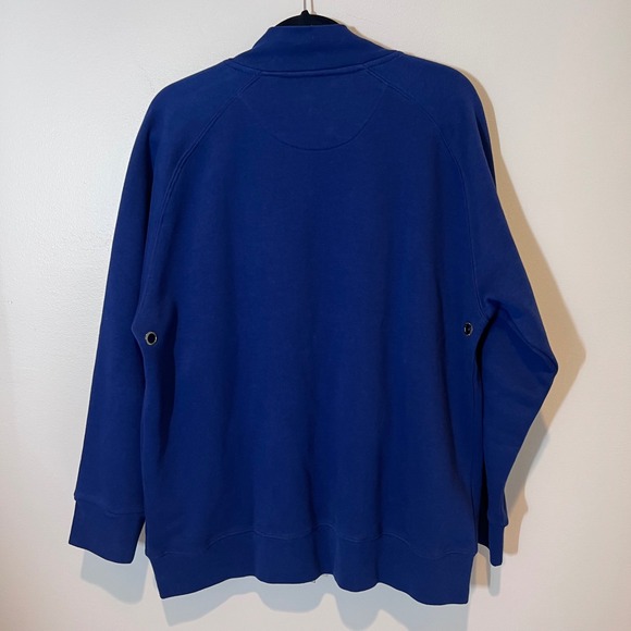 Members Only Mens Classic Fleece Full Zip Navy Vented Jacket Size XL NWOT Iconic - Picture 14 of 15